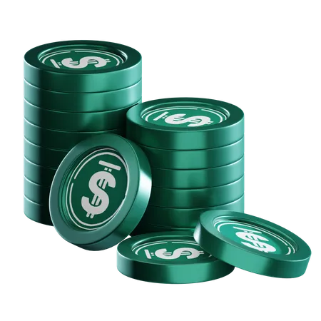 Usdd Coin Stacks  3D Icon