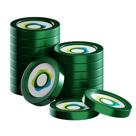 Piles de pièces usdp  3D Icon