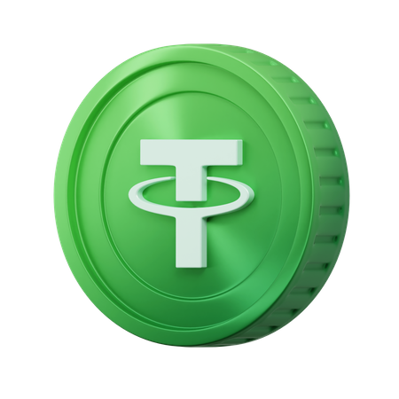 USDT Coin  3D Icon