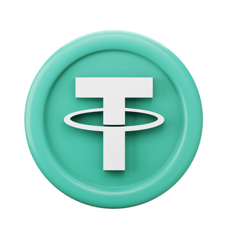 Tether Usdt Coin  3D Icon