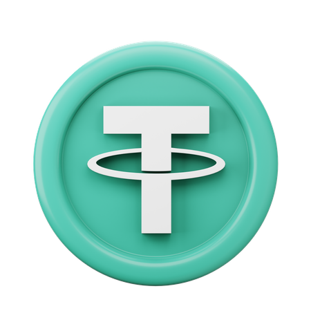Tether-USDT-Münze  3D Icon