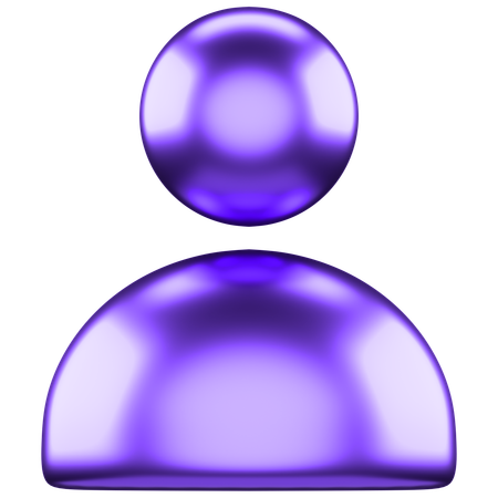 사용자  3D Icon