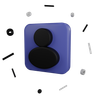 profile pic 3d logo