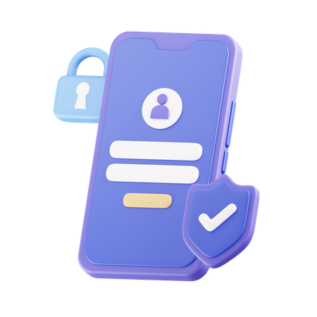 User Account Protection  3D Icon