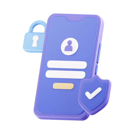 User Account Protection  3D Icon