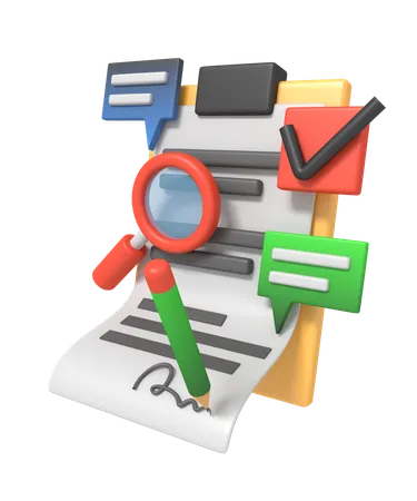 User Agreement  3D Icon