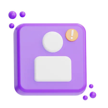 User Alert  3D Icon