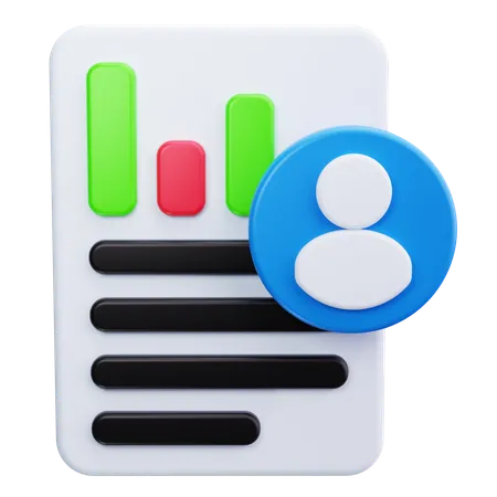 User Analytics  3D Icon