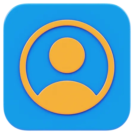 User App  3D Icon