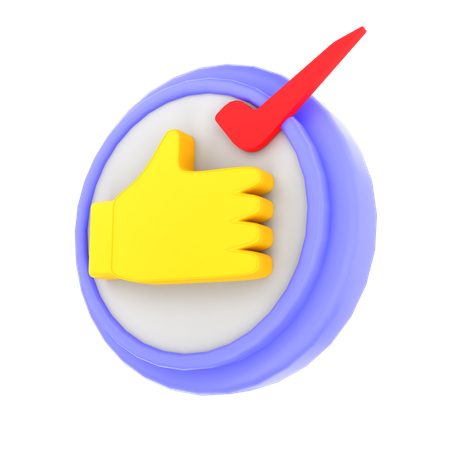 User approved  3D Icon