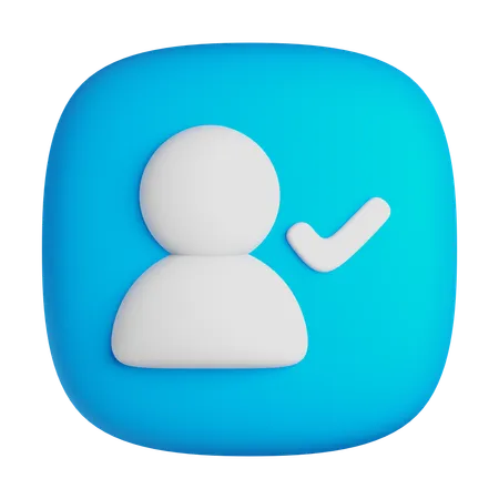 User Approved  3D Icon