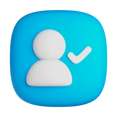 User Approved  3D Icon