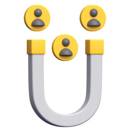 User Attraction  3D Icon