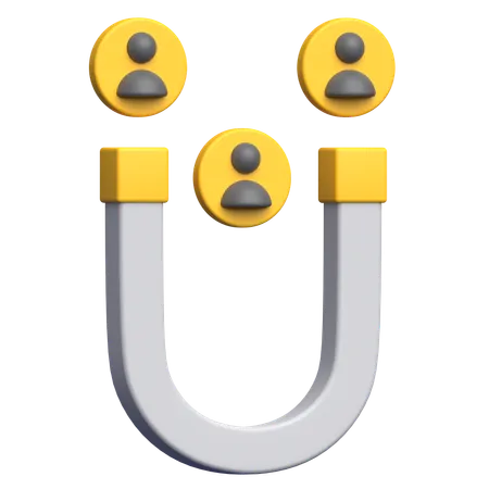 User Attraction  3D Icon