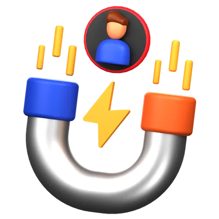 User Attraction 3 D Icon Illustration 3D Icon