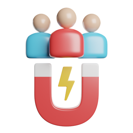 사용자 매력  3D Icon