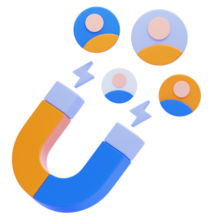 User Attraction  3D Icon