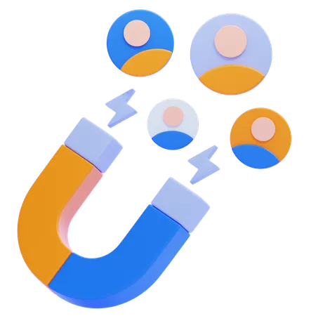 User Attraction  3D Icon