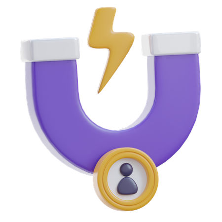 User Attraction  3D Icon