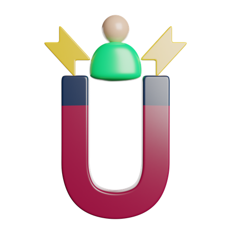 User attraction  3D Icon
