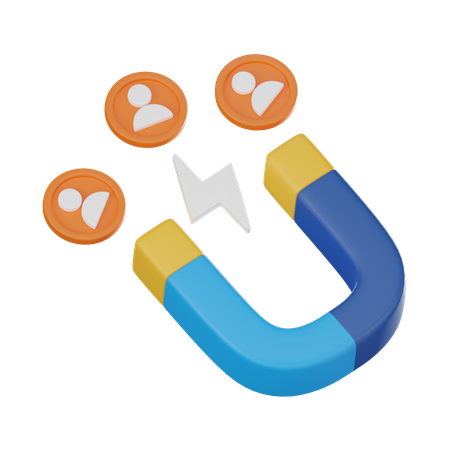User Attraction  3D Icon