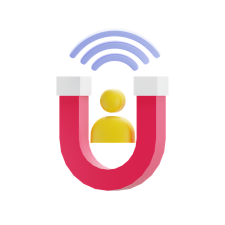 User Attraction  3D Icon