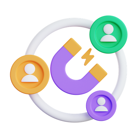 User Attraction  3D Icon
