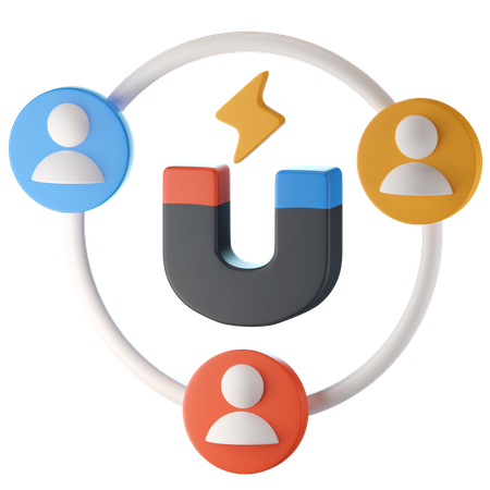 User Attraction  3D Icon