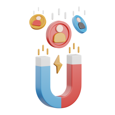 User Attraction  3D Icon