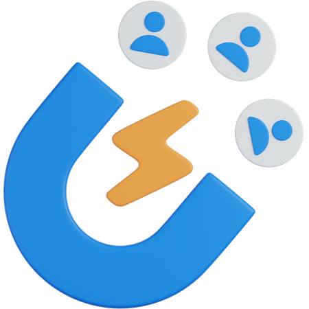 User Attraction  3D Icon