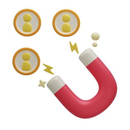 User Attraction  3D Icon