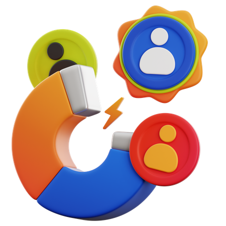 USER ATTRACTION  3D Icon