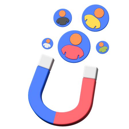 User Attraction  3D Icon