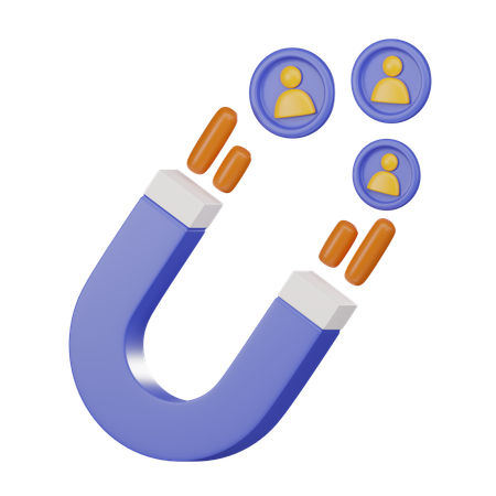 User Attraction  3D Icon