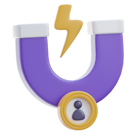User Attraction  3D Icon