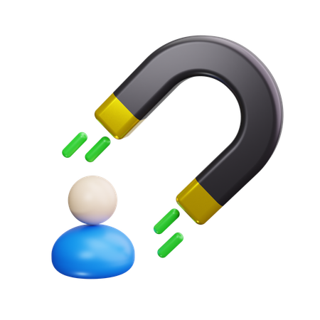 User attraction  3D Icon