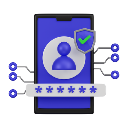 User Authentication  3D Icon