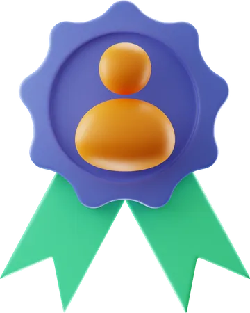 User Badge  3D Illustration