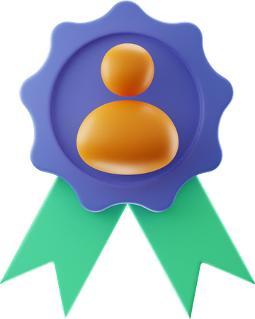 User Badge 3D Illustration