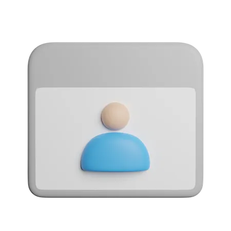 User Browser Account 3D Icon
