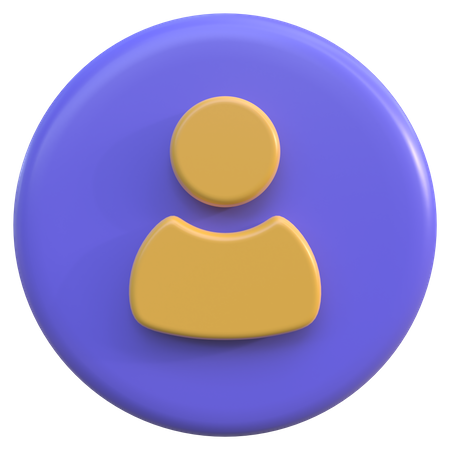 User Button  3D Icon