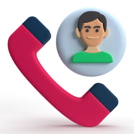 User Call  3D Icon