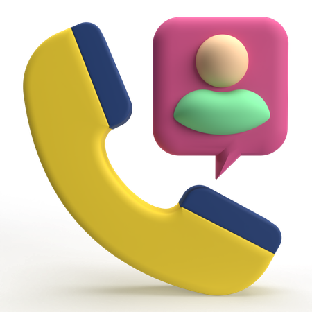 User Call  3D Icon