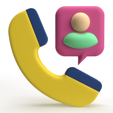 User Call  3D Icon