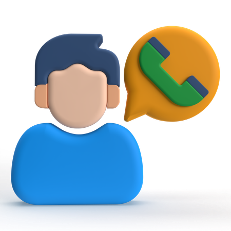 User Call  3D Icon