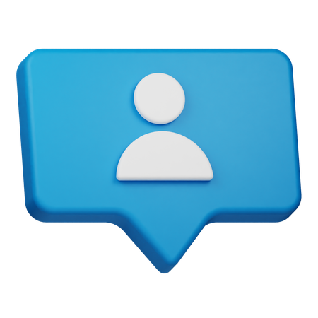 User Chat  3D Icon