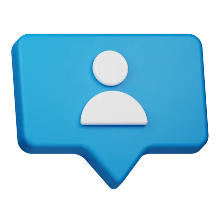 User Chat  3D Icon