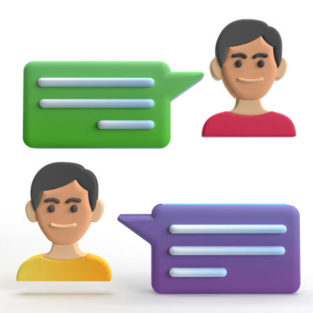 User Chat  3D Icon