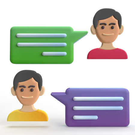 User Chat  3D Icon