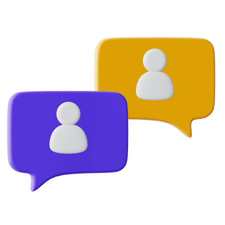User Chat  3D Icon